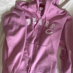 Pink Chicago Bears zip up